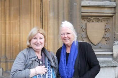 Cousin Edie at Westminster Abbey